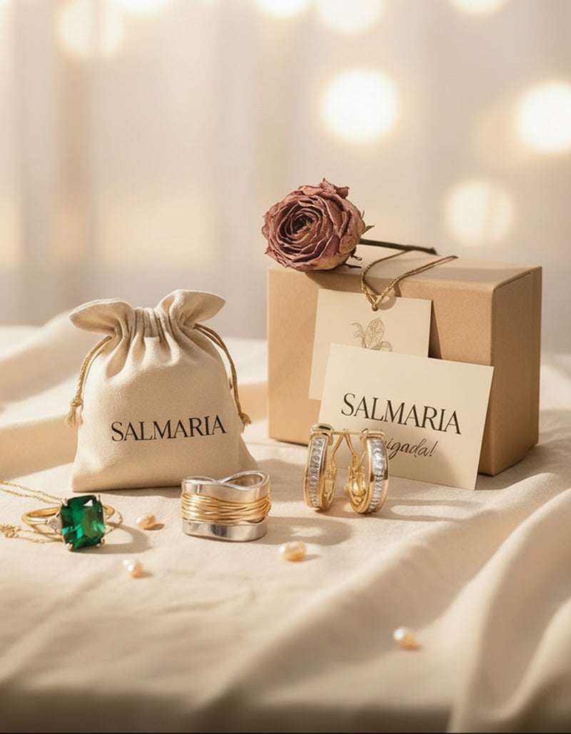 Conjunto Anéis Noivado Dourados Vintage