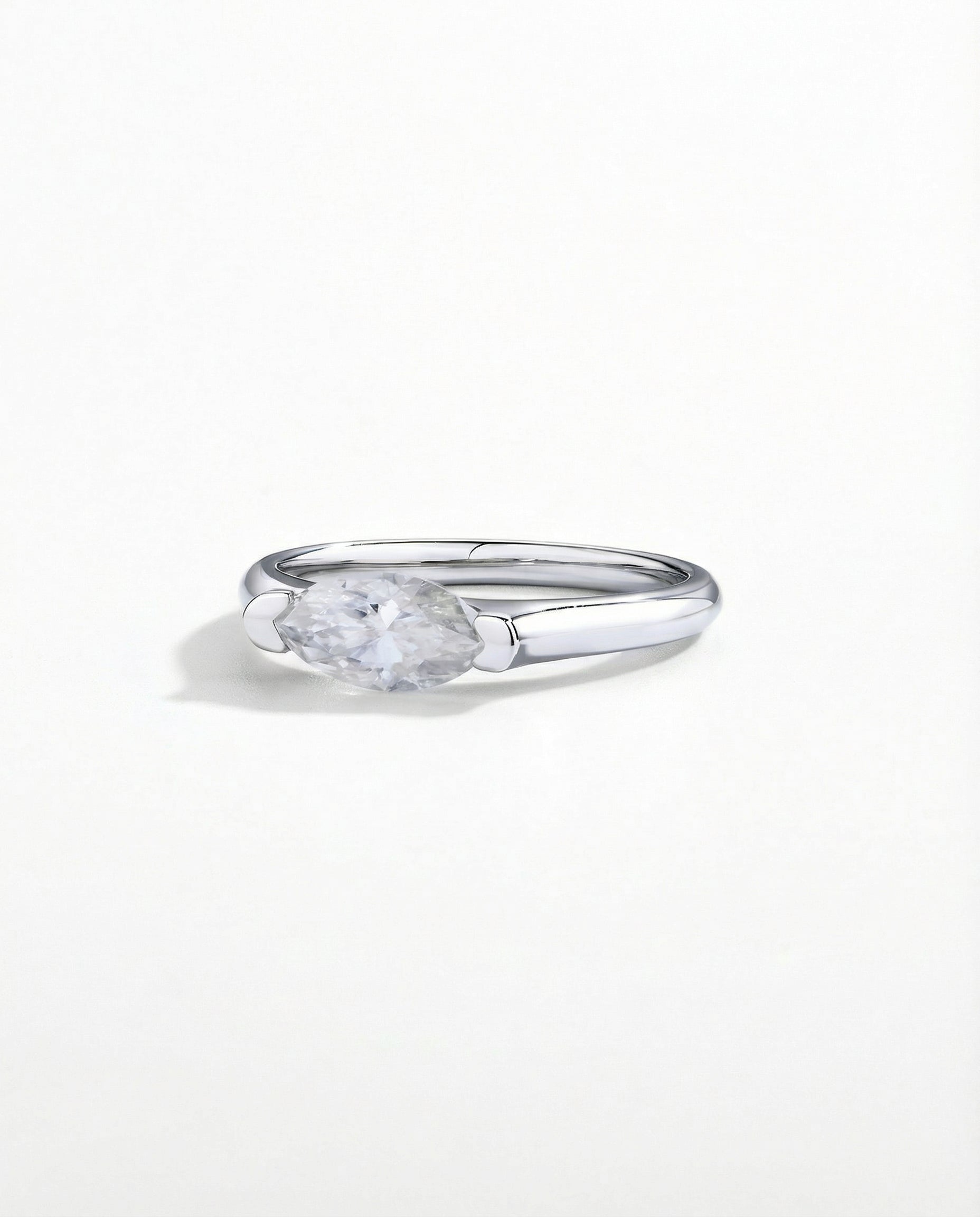 1 CT Marquise Moissanite Ring