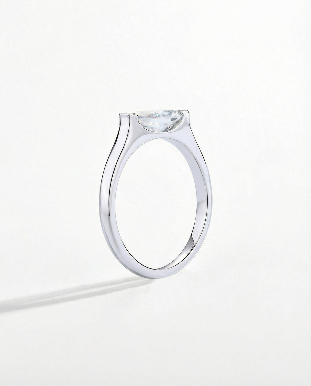 1 CT Marquise Moissanite Ring